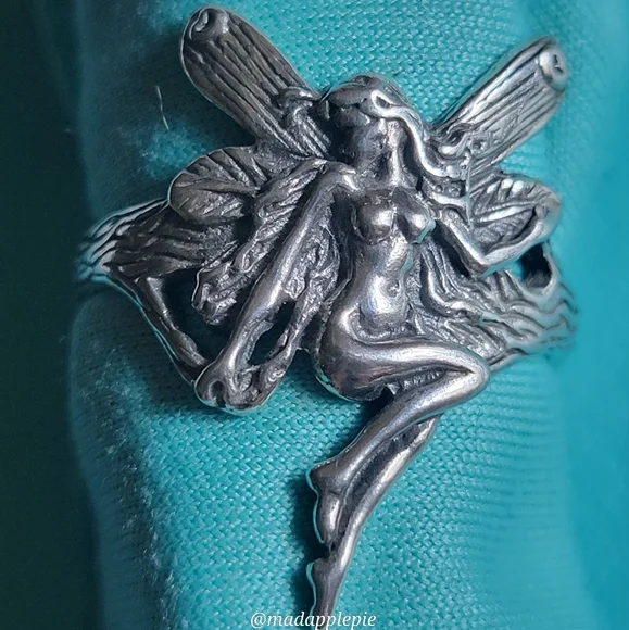 Fay Fairy Sprite Pixie Ring in Sterling Silver Luxury Designer Celebrity #117 - Picture 6 of 10